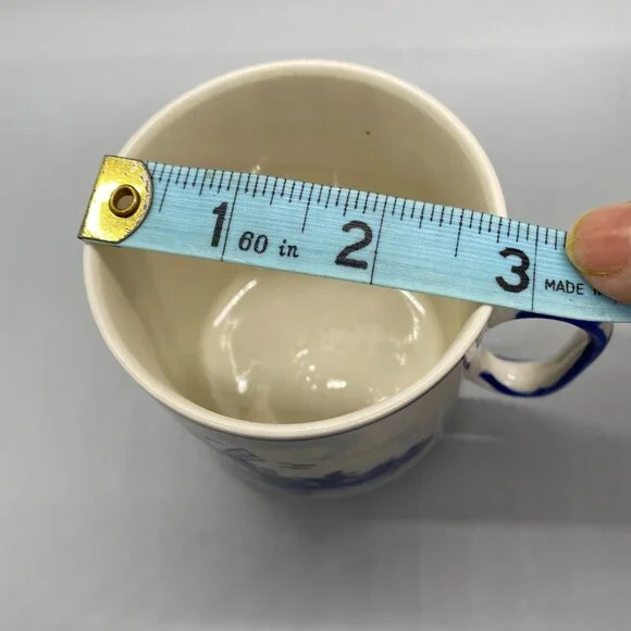 Vintage Hand Painted Delft Blue Colour Holland Windmill and Flowers Mug - Picture 6 of 8